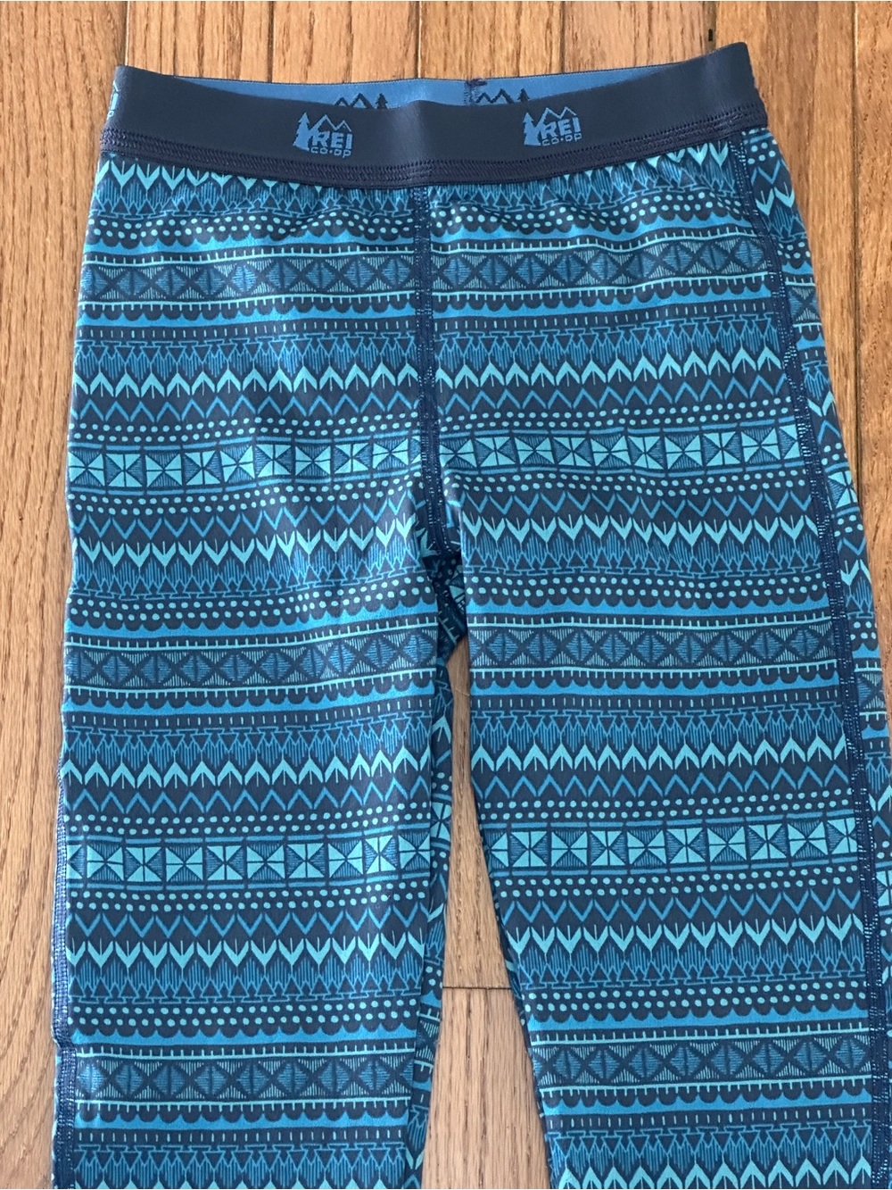 REI blue Patterned thermal Cozy Stretch Bottoms - Picture 3 of 6